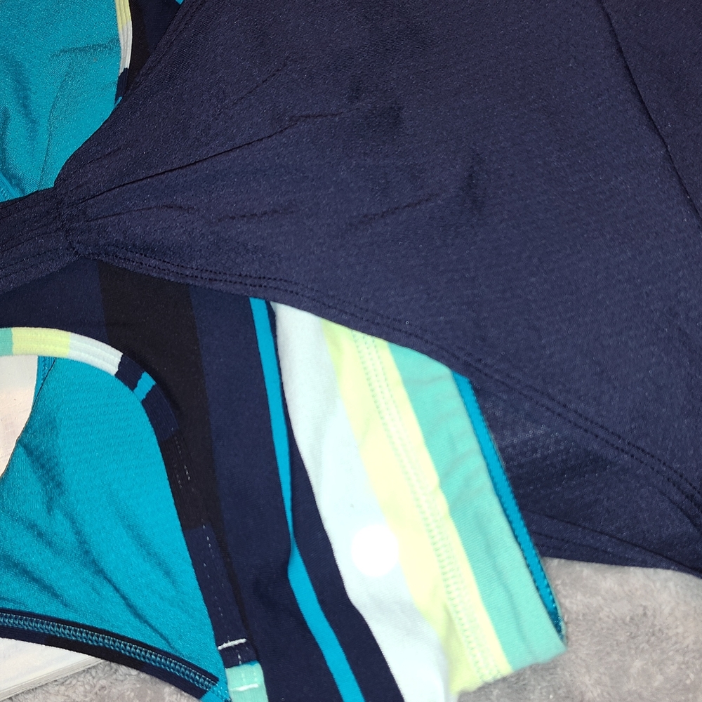 Lululemon Athletica Blue and Green Tank Top